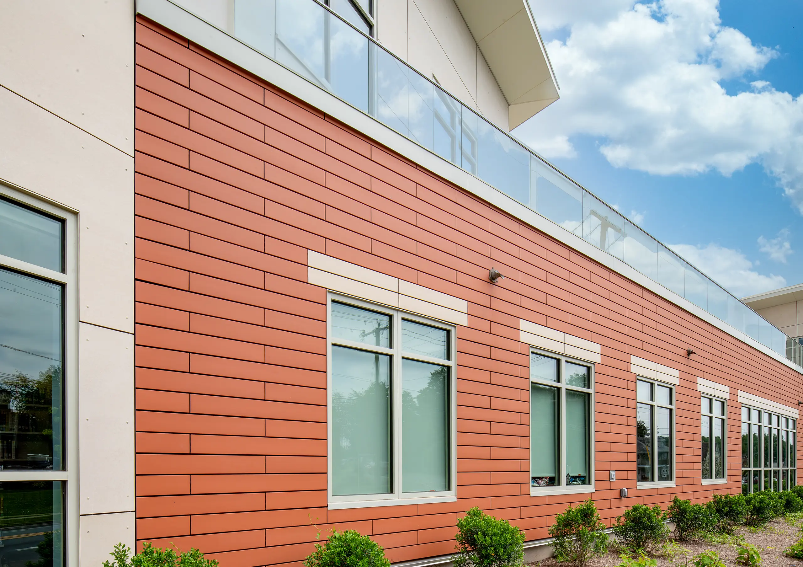 Swisspearl high-density fiber cement panel facade — UNC School of the Arts, Winston-Salem NC